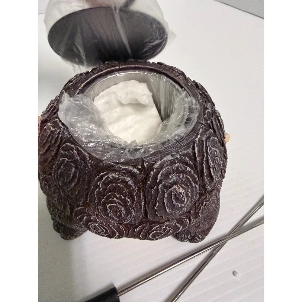 Turtle Tabletop Fire Pit Indoor Outdoor Portable Alcohol Fire Bowl Set